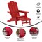 Flash Furniture Red Adirondack Chair with Ottoman and Cupholder LE-HMP-1044-110-RD-GG - alternate 5